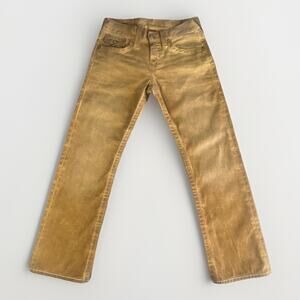 True Religion Ricky Jeans Rare Color & Patina Mens 30 X 29 Thrashed Grunge Biker